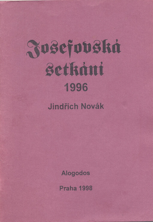 Josefovská setkání 1996