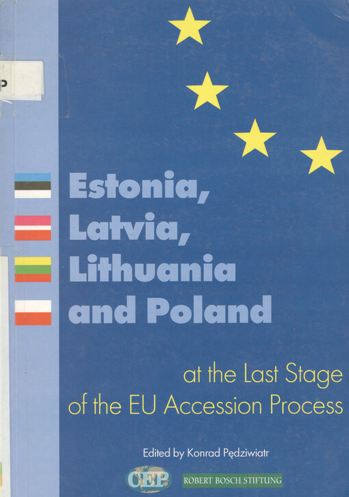 Estonia, Latvia, Lithuania and Poland at the last stage of the EU accession process
