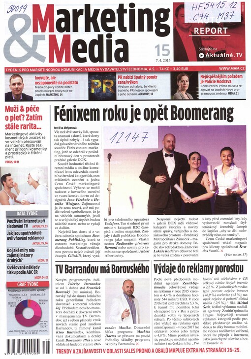 Marketing & Media : týdeník o komerční komunikaci