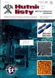 Hutnické listy : odborný časopis pro hutnictví a materiálové inženýrství ČR a SR