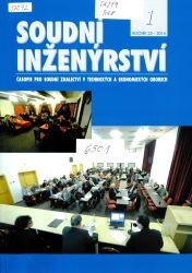 Soudní inženýrství = Forensic engineering : časopis pro soudní znalectví a řízení rizik v technických a ekonomických oborech