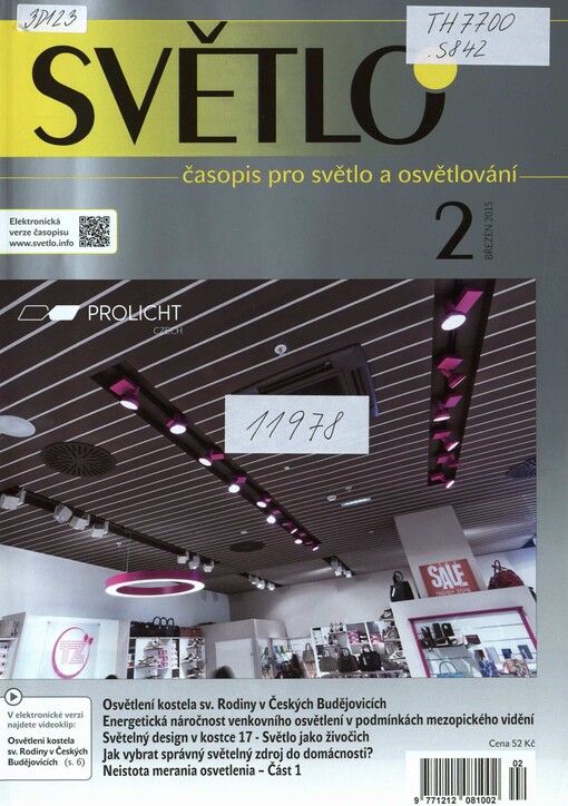 Světlo : odborný časopis pro světelnou techniku