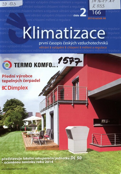 Klimatizace : první časopis českých vzduchotechniků
