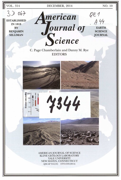 The American journal of science : an international earth science journal