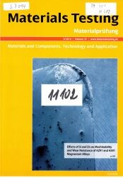 Materialprüfung = Materials testing : Materials - components - technology - application