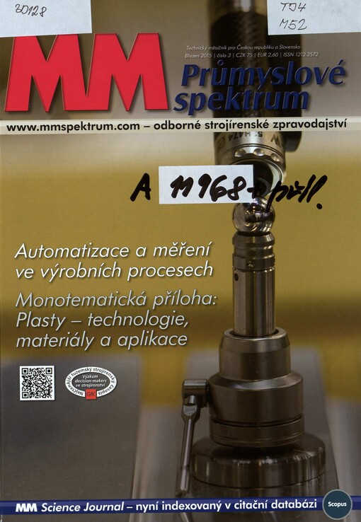 MM průmyslové spektrum : technický měsíčník pro Českou republiku a Slovensko