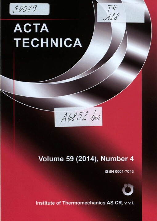 Acta technica CSAV : Czech Science Advanced Views