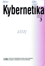 Kybernetika : the journal of the Czech Society for Cybernetics and Information Sciences