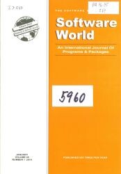 Software world : an international journal of programs and packages : the software world series : database & network journal