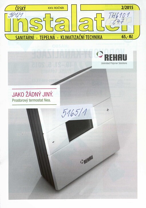 Český instalatér : sanitární, tepelná, klimatizační technika