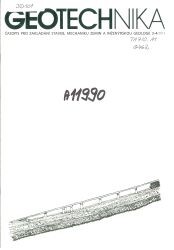 Geotechnika : časopis pro zakládání staveb, mechaniku zemin a inženýrskou geologii