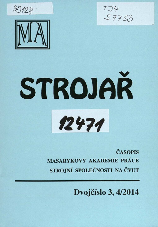 Strojař : časopis Masarykovy akademie práce, strojní společnosti na ČVUT