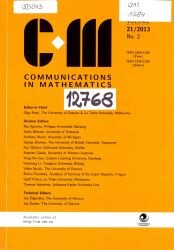 Communications in mathematics