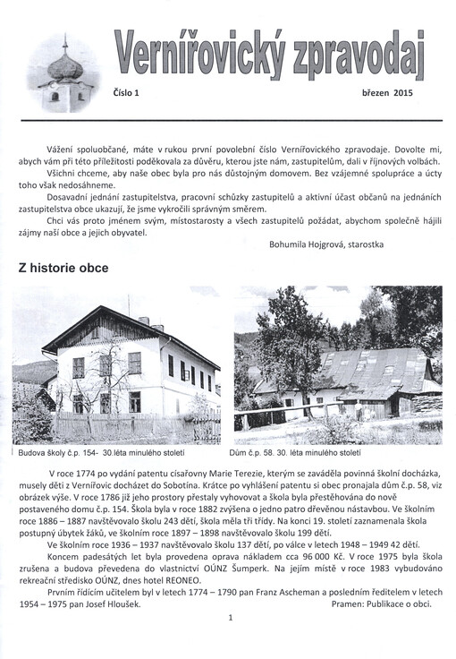 Vernířovický zpravodaj