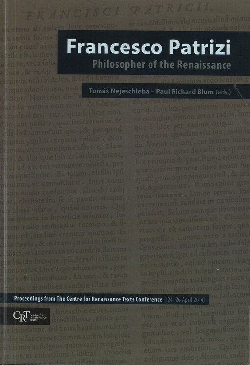 Francesco Patrizi: Philosopher of the Renaissance