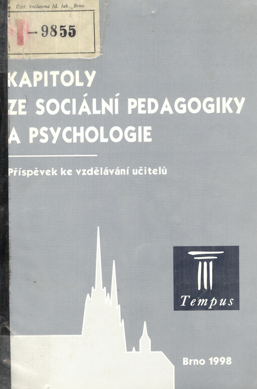 Kapitoly ze sociální pedagogiky a psychologie :příspěvek ke vzdělávání učitelů