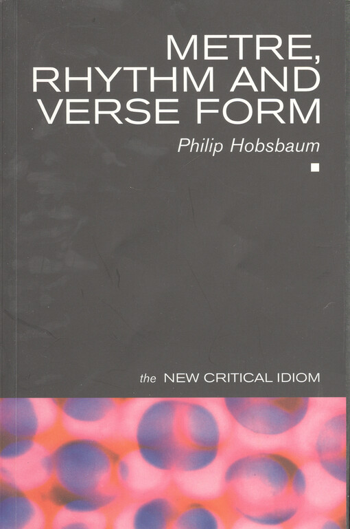 Metre, rhythm and verse form