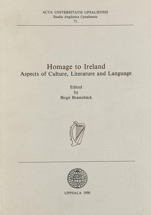Homage to Ireland : aspects of culture, literature, and language