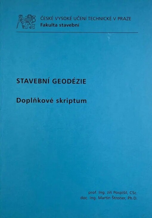 Stavební geodézie :doplňkové skriptum