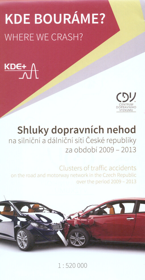 Shluky dopravních nehod na silniční a dálniční síti České republiky za období 2009-2013Clusters of traffic accidents on the road and motorway network in the Czech Republic over the period 2009-2013
