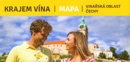 Krajem vína vinařská oblast Čechy : mapa