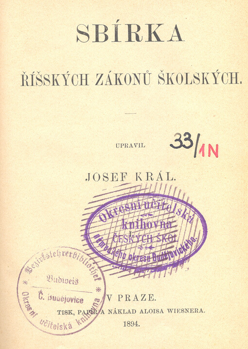 Sbírka říšských zákonů školských