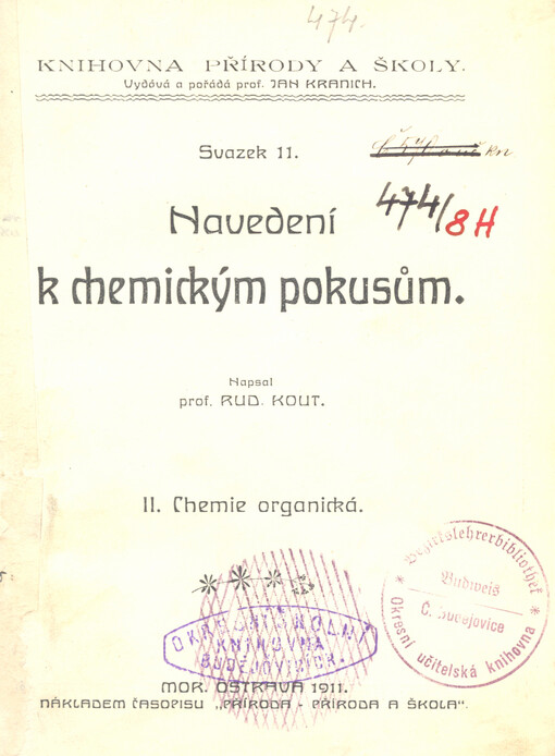 Navedení k chemickým pokusům. 2., Chemie organická