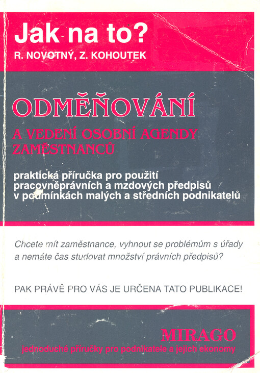 Odměňování a vedení osobní agendy zaměstnanců
