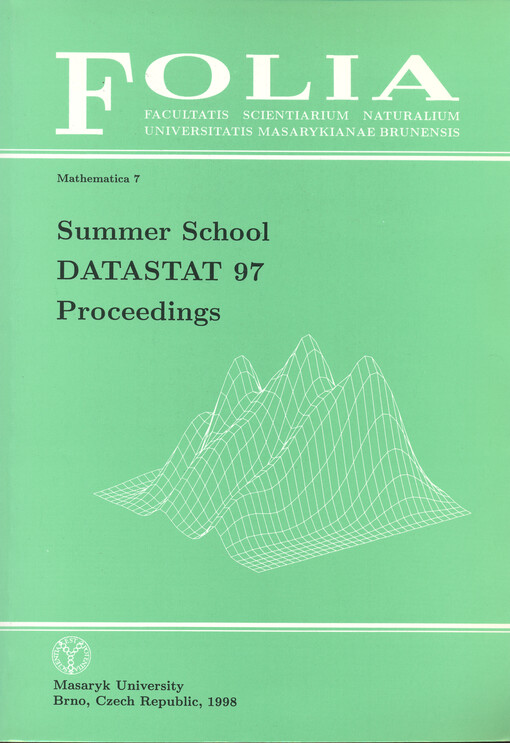 Summer School DATASTAT 97 : proceedings