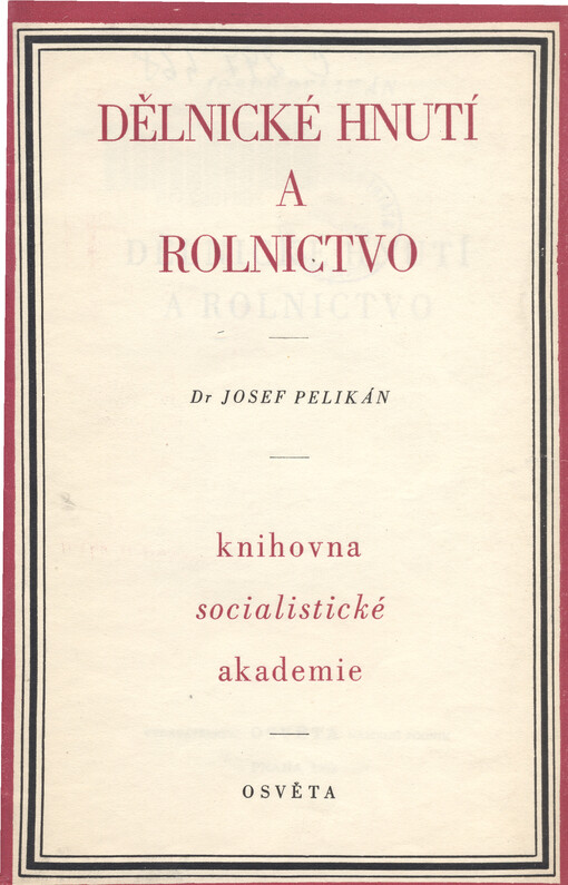 Dělnické hnutí a rolnictvo