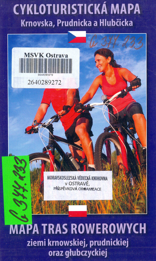 Cykloturistická mapa Krnovska, Prudnicka a Hlubčicka Mapa tras rowerowych ziemi krnowskiej, prudnickiej oraz głubczyckiej