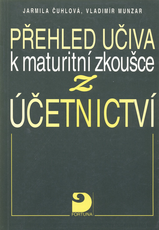 Přehled učiva k maturitní zkoušce z účetnictví