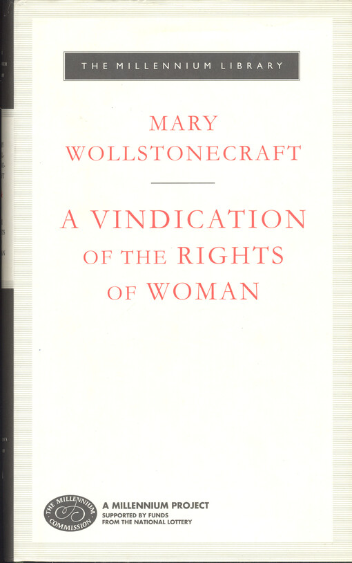 A vindication of the rights of woman