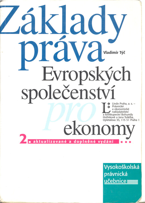 Základy práva Evropských společenství pro ekonomy