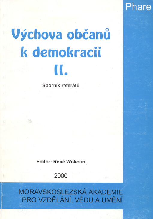 Výchova občanů k demokracii :sborník referátů