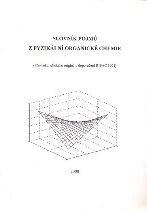 Slovník pojmů z fyzikální organické chemie