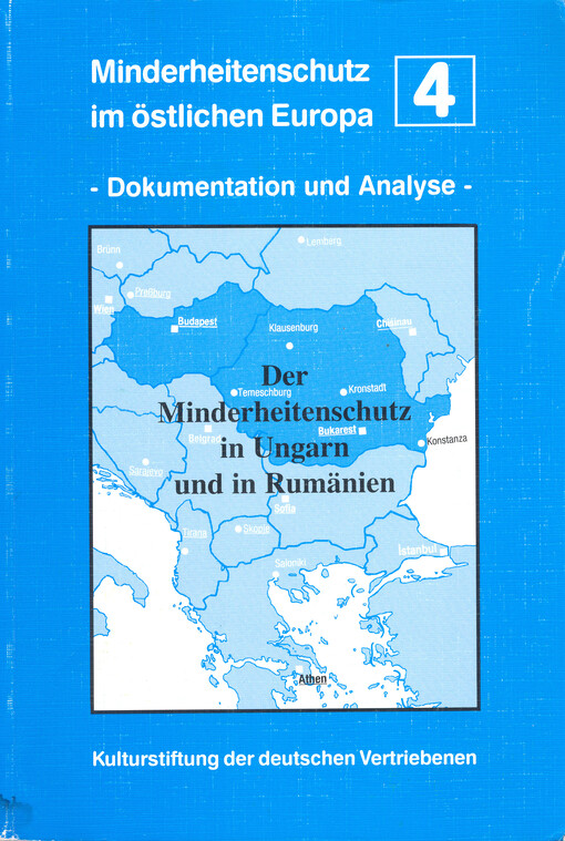 Der Minderheitenschutz in Ungarn und in Rumänien