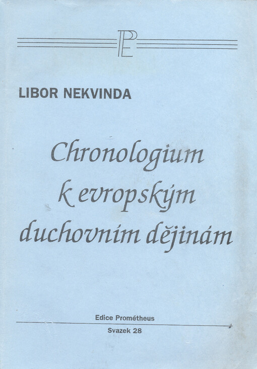 Chronologium k evropským duchovním dějinám
