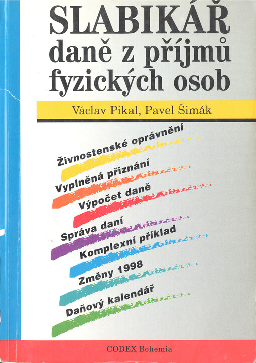 Slabikář daně z příjmů fyzických osob