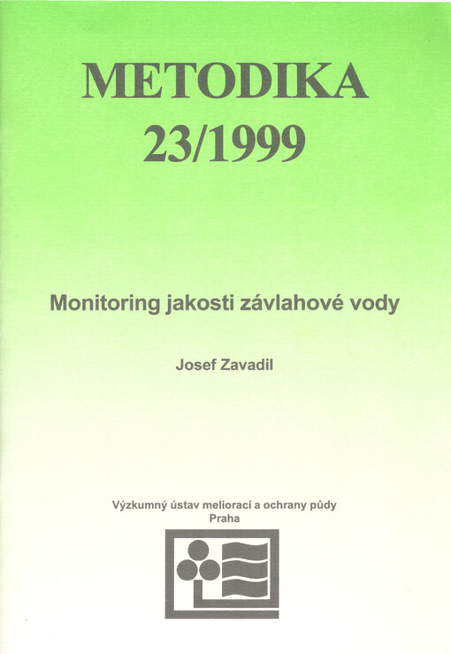 Monitoring jakosti závlahové vody