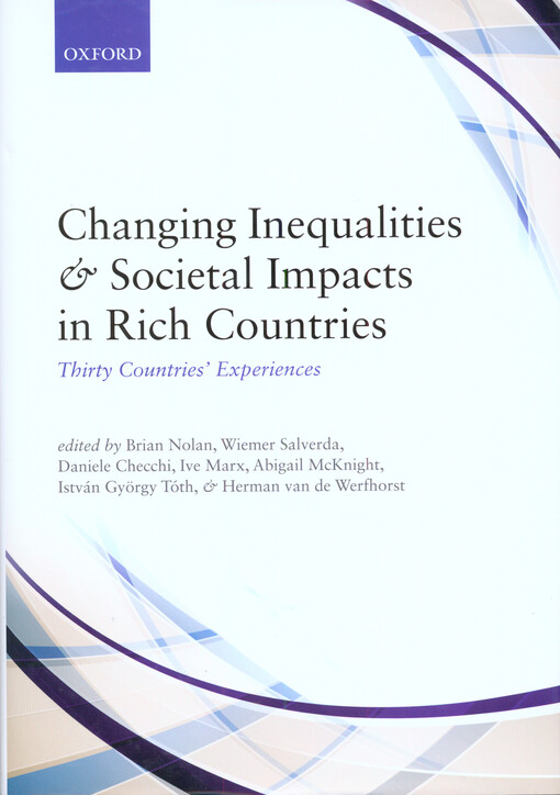 Changing inequalities and societal impacts in rich countries :thirty countries' experiences