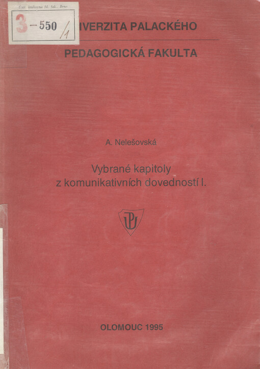 Vybrané kapitoly z komunikativních dovedností I