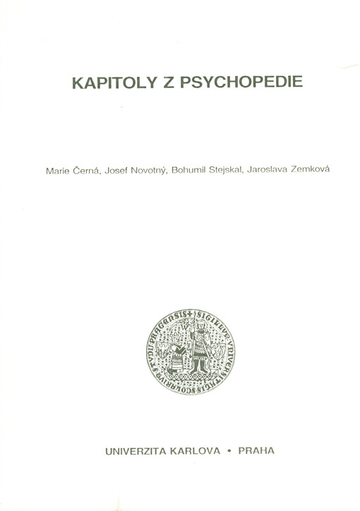 Kapitoly z psychopedie