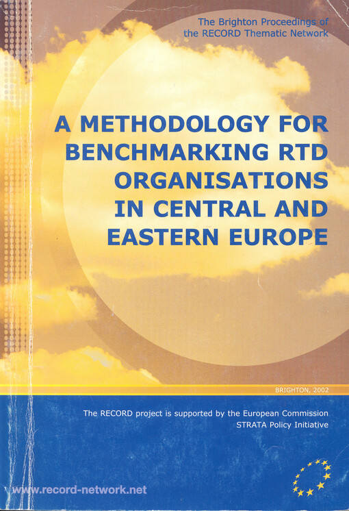 A methodology for benchmarking RTD organisations in Central and Eastern Europe :Brighton, 2002