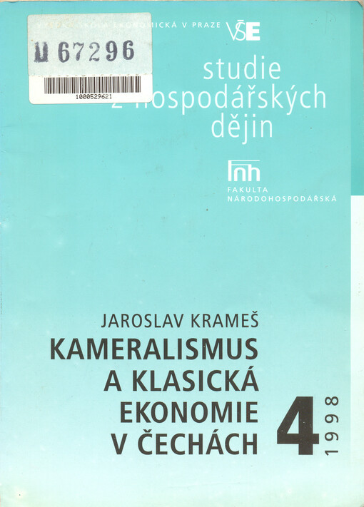 Kameralismus a klasická ekonomie v Čechách