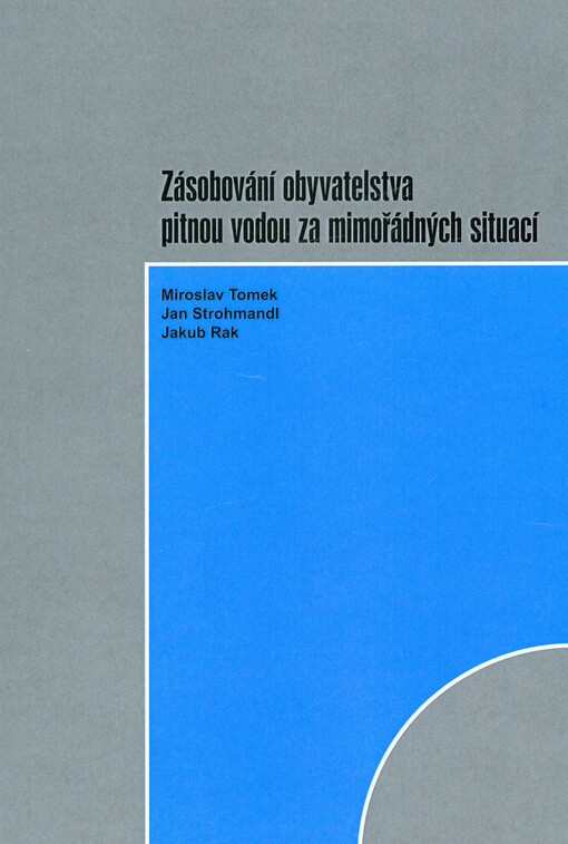 Zásobování obyvatelstva pitnou vodou za mimořádných situací