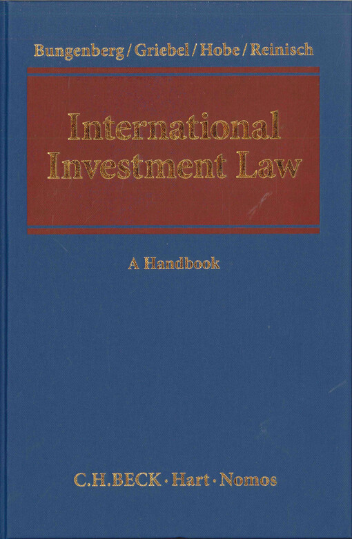  International investment law  