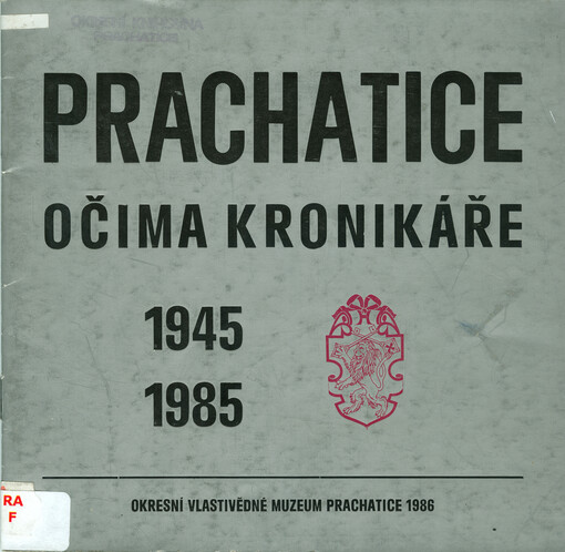 Prachatice očima kronikáře (1945-1985)