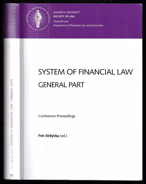 System of Financial Law :general part : conference proceedings