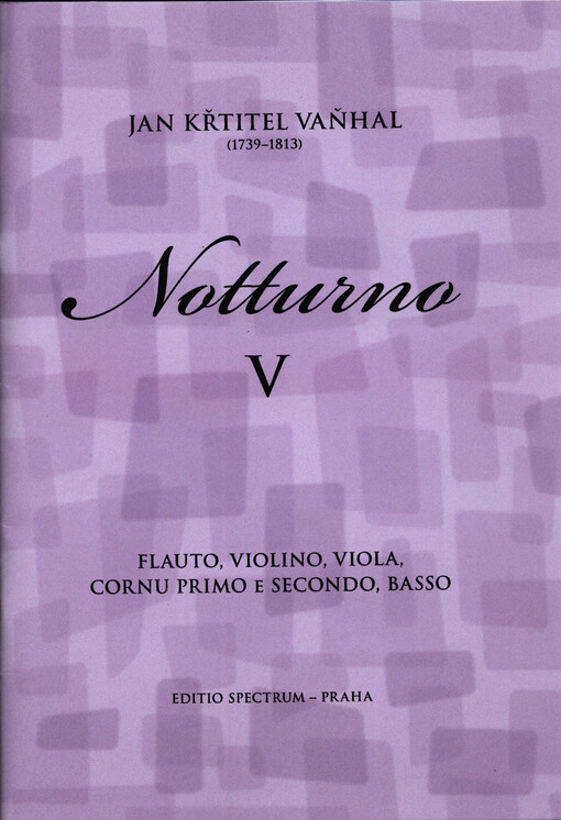 Notturno V flauto, violino, viola, cornu primo e secondo, basso